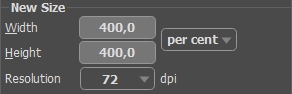 Aumentare l'immagine di 4 volte Aumentare l'immagine di 4 volte
