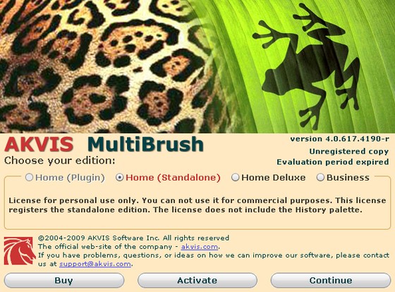 Über <b>AKVIS MultiBrush</b> Über <b>AKVIS MultiBrush</b>