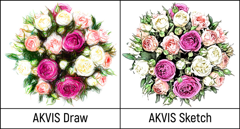 Drawing in AKVIS Sketch and AKVIS Draw